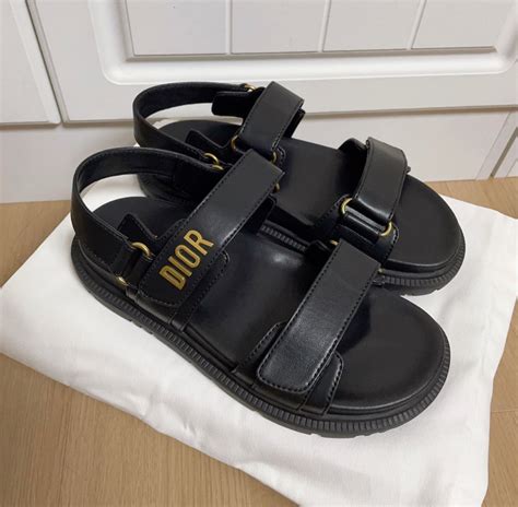 dior leather sandals|christian dior dad sandals.